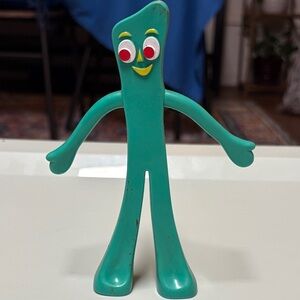 Vintage Green Gumby Flexible Figure Toy